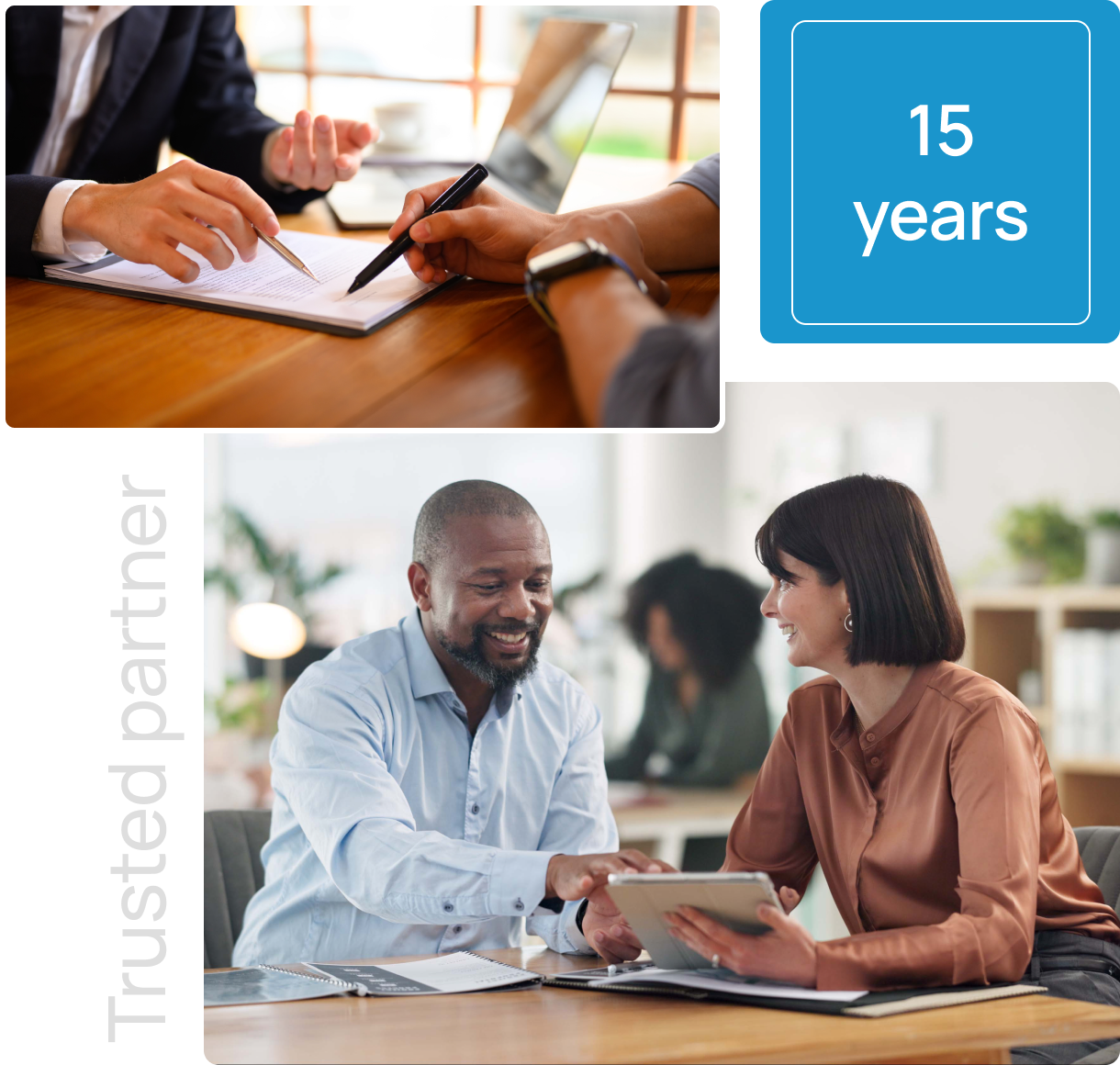 Signing documents at a meeting